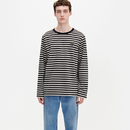 Tasaraita Shirt For Men Schwarz/Beige