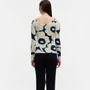 Liaani Unikko Shirt Dunkelblau/Naturweiss M