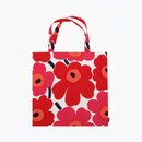 Unikko Shopper Weiss/Rot 44x43cm
