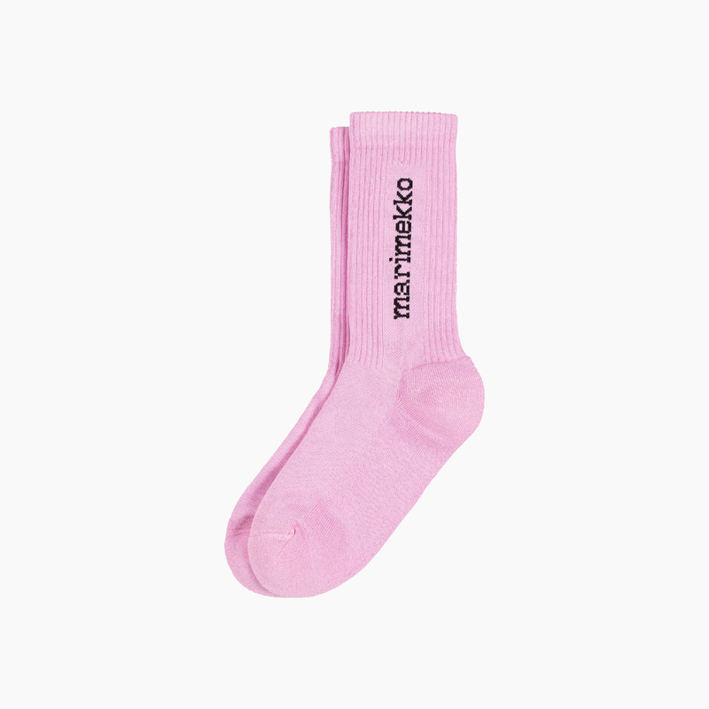 Aarni Socken Single Logo Pink