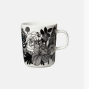 Siirtolapuutarha Becher 25cl Blumen Weiss/Schwarz