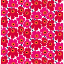 Pieni Unikko  Baumwollstoff Weiss/Rot
