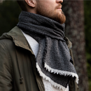Kota Wollschal 20x160 Dunkelgrau